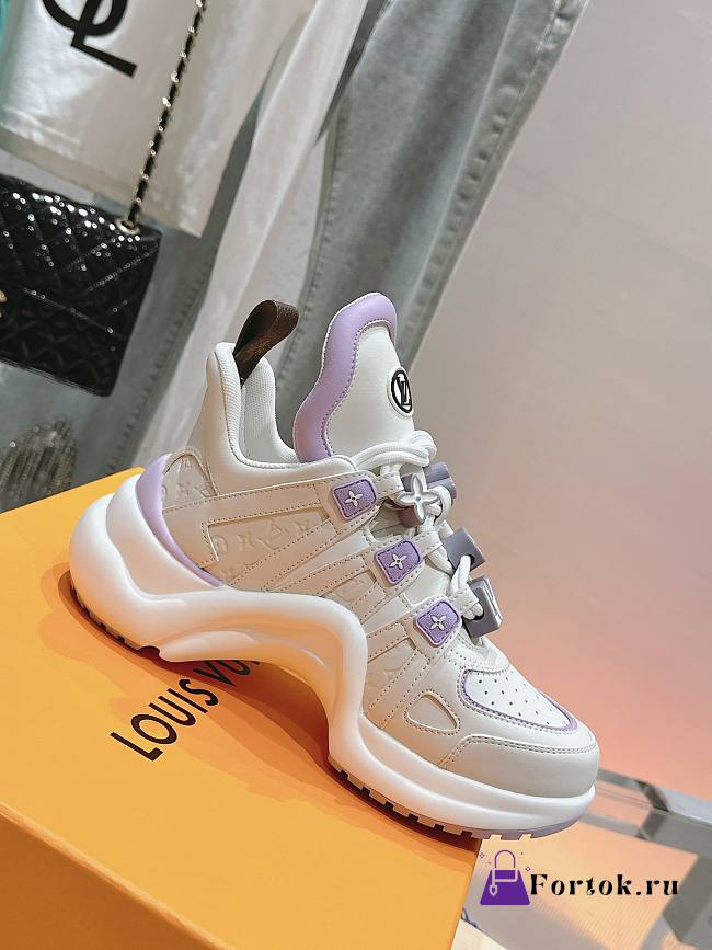 Fortok Louis Vuitton LV Archlight Sneaker White/Purple - 1