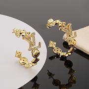 Fortok Louis Vuitton Earrings Gold - 4