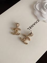 Fortok Chanel Embossed Letter CC Earrings - 6