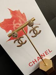 Fortok Chanel Embossed Letter CC Earrings - 5