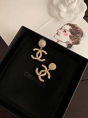 Fortok Chanel Embossed Letter CC Earrings - 3