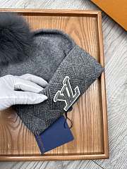 Fortok Louis Vuitton Classic Wool Knitted Hat Grey - 4
