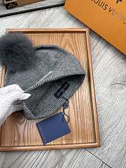 Fortok Louis Vuitton Classic Wool Knitted Hat Grey - 2