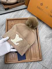 Fortok Louis Vuitton Classic Wool Knitted Hat Brown - 2