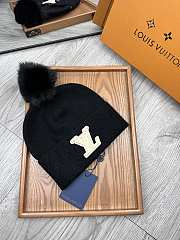 Fortok Louis Vuitton Classic Wool Knitted Hat Black - 4