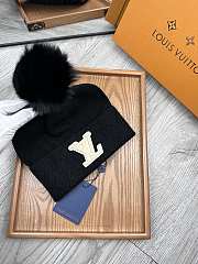 Fortok Louis Vuitton Classic Wool Knitted Hat Black - 3