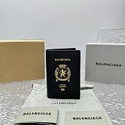 Fortok Balenciaga Passport Holder Black 92914 10x14x1.5cm - 1