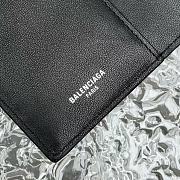 Fortok Balenciaga Passport Holder Black 92914 10x14x1.5cm - 4