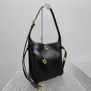 Fortok Balenciaga Bel Air Hobo Bag Black 92881 27x9x28cm  - 3