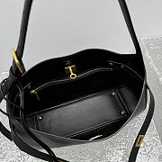 Fortok Balenciaga Bel Air Shoulder Bag Black Gold Buckle 92876 35x10x17cm - 2