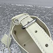 Fortok Balenciaga Bel Air Shoulder Bag White Silver Buckle 92876 35x10x17cm - 3