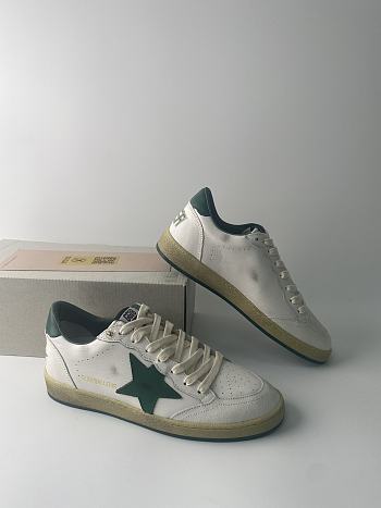 Fortok Golden Goose Ball Star Green Heel Sneakers 