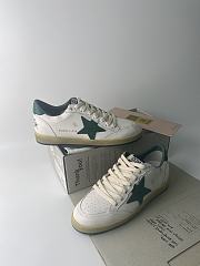 Fortok Golden Goose Ball Star Green Heel Sneakers  - 6