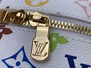 Fortok Louis Vuitton Nice Nano Cosmetic Bag Multicolor White M14033 14x8.5x10.2cm - 3