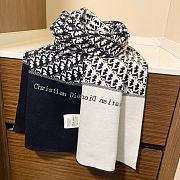 Fortok Dior Scarf Blue & White 32x180cm - 1