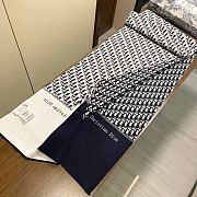 Fortok Dior Scarf Blue & White 32x180cm - 6