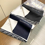 Fortok Dior Scarf Blue & White 32x180cm - 5