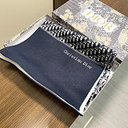 Fortok Dior Scarf Blue & White 32x180cm - 4