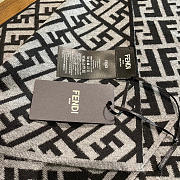 Fortok Fendi Classic FF Scarf Black & Grey 32x200cm - 3