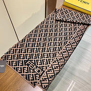 Fortok Fendi Classic FF Scarf Black & Brown 32x200cm - 5