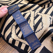 Fortok Louis Vuitton Scarf Beige & Black 30x180cm - 6