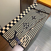 Fortok Louis Vuitton Scarf Beige & Black 30x180cm - 5