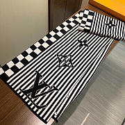 Fortok Louis Vuitton Scarf Black & White 30x180cm - 6