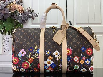 Fortok Louis Vuitton x Murakami Keepall Bandoulière 45 Bag M14182 45x27x20cm