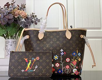 Fortok Louis Vuitton x Murakami Neverfull MM Bag M13271 31x28x14cm