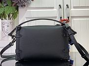 Fortok Louis Vuitton Side Trunk Bag Black M24309 21x14x6cm  - 3