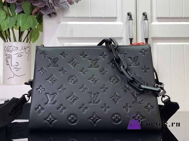 Fortok Louis Vuitton Coussin Bag Black Black Buckle M57790 26x20x12cm - 1