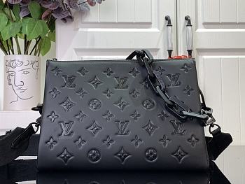 Fortok Louis Vuitton Coussin Bag Black Black Buckle M57790 26x20x12cm