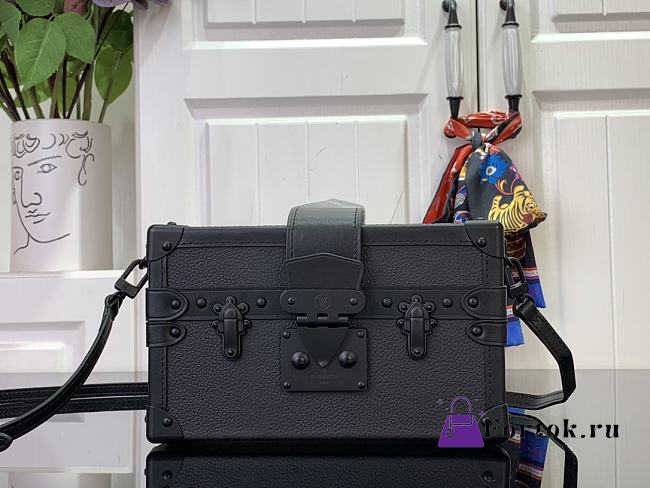Fortok Louis Vuitton Petite Malle Bag Black M24303 20cm - 1
