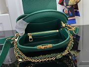 Fortok Louis Vuitton Capucines Mini Bag Emerald Green M11906 21x13.6x8cm - 6