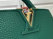 Fortok Louis Vuitton Capucines Mini Bag Emerald Green M11906 21x13.6x8cm - 5