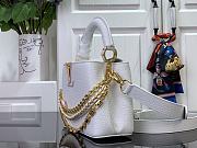 Fortok Louis Vuitton Capucines Mini Bag White M12279 21x13.6x8cm  - 6