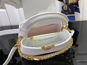 Fortok Louis Vuitton Capucines Mini Bag White M12279 21x13.6x8cm  - 3