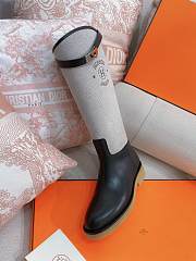 Fortok Hermes Kelly Jumping Lock High Boots Grey - 3