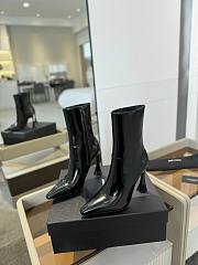 Fortok Saint Laurent High-heel Boots Black Patent Leather  - 1