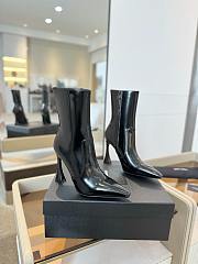 Fortok Saint Laurent High-heel Boots Black Patent Leather  - 3