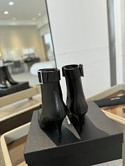 Fortok Saint Laurent Diamond Buckle High Heel Boots - 2