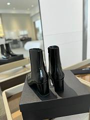 Fortok Saint Laurent Pointed Belt Buckle High Heel Boots Black - 4