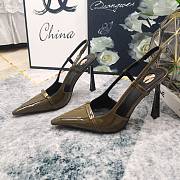 Fortok Saint Laurent Belt Buckle Sandals Green - 3