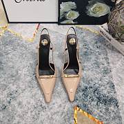 Fortok Saint Laurent Belt Buckle Sandals Beige - 5