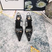 Fortok Saint Laurent Belt Buckle Sandals Black - 3