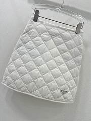 Fortok Prada Cotton Jacket + Skirt Set White - 4