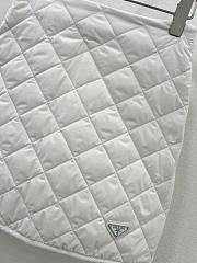 Fortok Prada Cotton Jacket + Skirt Set White - 2