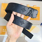 Fortok Louis Vuitton Belt Black Buckle M0032 40mm - 4