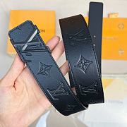 Fortok Louis Vuitton Belt Black Buckle M0032 40mm - 3