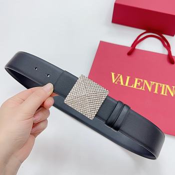 Fortok Valentino Garavani One Stud Belt Black
